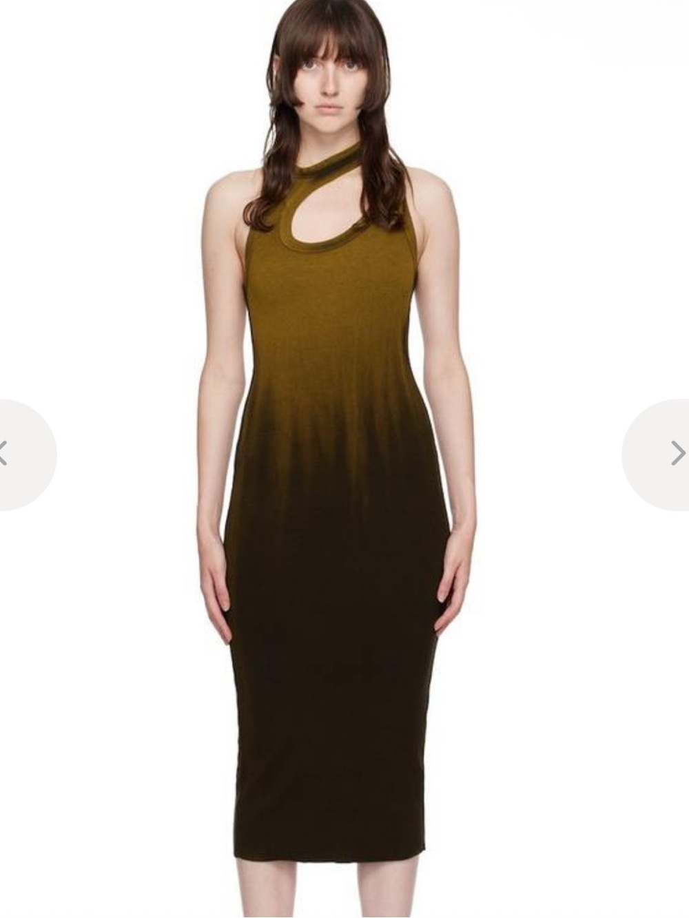 Cotton Citizen Brown Verona Ribbed midi Maxi Tank Dress $245 NWT M